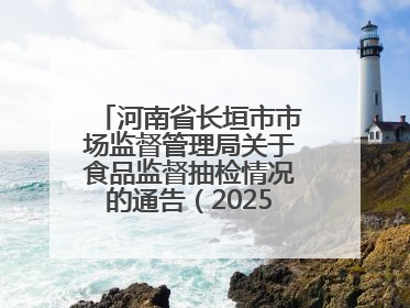 河南省长垣市市场监督管理局关于食品监督抽检情况的通告（2025年11号）