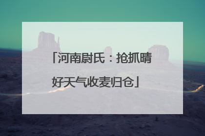 河南尉氏：抢抓晴好天气收麦归仓