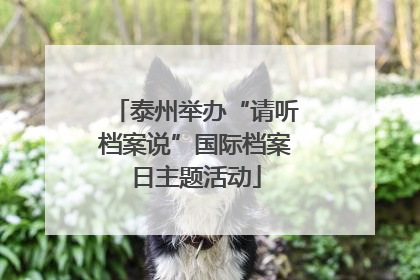 泰州举办“请听档案说”国际档案日主题活动