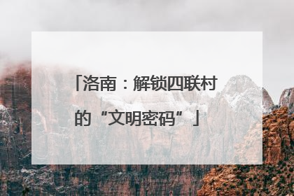 洛南：解锁四联村的“文明密码”