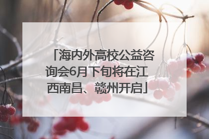 海内外高校公益咨询会6月下旬将在江西南昌、赣州开启