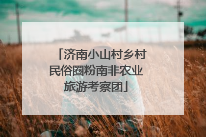 济南小山村乡村民俗圈粉南非农业旅游考察团