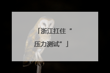 浙江扛住“压力测试”