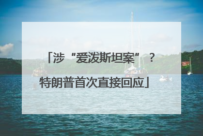 涉“爱泼斯坦案”？特朗普首次直接回应