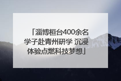 淄博桓台400余名学子赴青州研学 沉浸体验点燃科技梦想