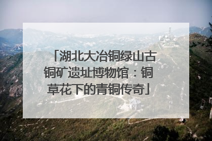 湖北大冶铜绿山古铜矿遗址博物馆：铜草花下的青铜传奇