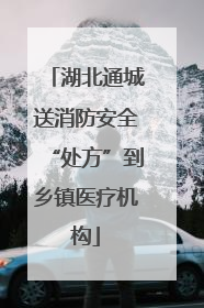 湖北通城送消防安全“处方”到乡镇医疗机构