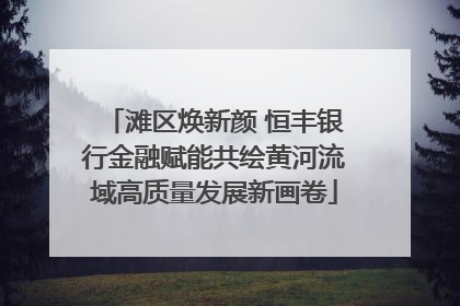 滩区焕新颜 恒丰银行金融赋能共绘黄河流域高质量发展新画卷