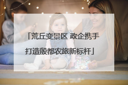 荒丘变景区 政企携手打造殷都农旅新标杆