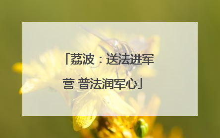 荔波：送法进军营 普法润军心