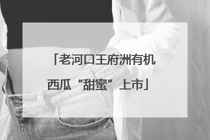 老河口王府洲有机西瓜“甜蜜”上市
