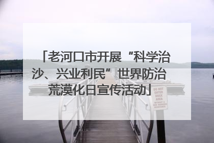 老河口市开展“科学治沙、兴业利民”世界防治荒漠化日宣传活动