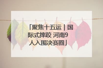 聚焦十五运｜国际式摔跤 河南9人入围决赛圈