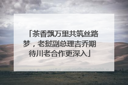 茶香飘万里共筑丝路梦，老挝副总理吉乔期待川老合作更深入