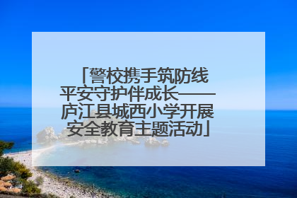 警校携手筑防线 平安守护伴成长——庐江县城西小学开展安全教育主题活动