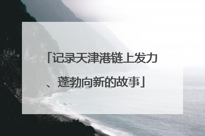 记录天津港链上发力、蓬勃向新的故事