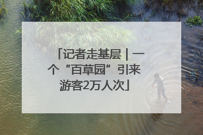记者走基层｜一个“百草园”引来游客2万人次