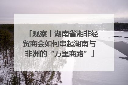 观察丨湖南省湘非经贸商会如何串起湖南与非洲的“万里商路”