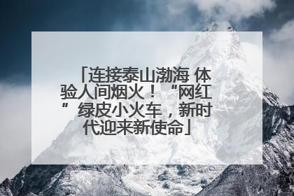 连接泰山渤海 体验人间烟火！“网红”绿皮小火车，新时代迎来新使命