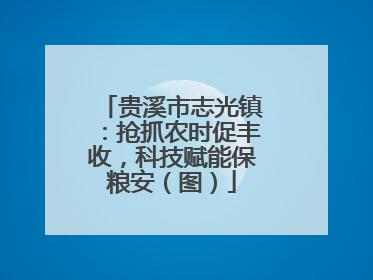 贵溪市志光镇：抢抓农时促丰收，科技赋能保粮安（图）