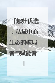 趣蛙优选：私域电商生态的破局者与赋能者