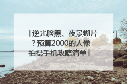 逆光脸黑、夜景糊片？预算2000的人像拍摄手机攻略清单