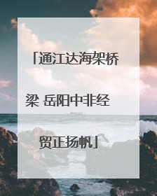 通江达海架桥梁 岳阳中非经贸正扬帆