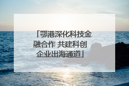 鄂港深化科技金融合作 共建科创企业出海通道