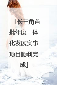 长三角首批年度一体化发展实事项目顺利完成