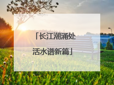长江潮涌处 活水谱新篇