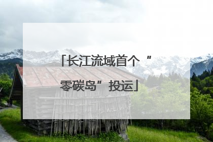 长江流域首个“零碳岛”投运