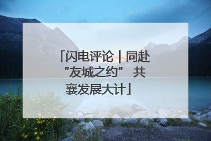 闪电评论｜同赴“友城之约” 共襄发展大计