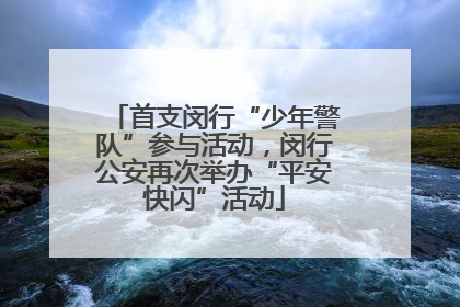首支闵行“少年警队”参与活动，闵行公安再次举办“平安快闪”活动