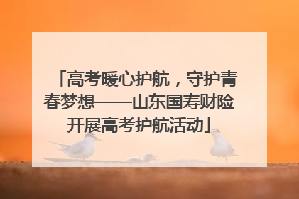 高考暖心护航，守护青春梦想——山东国寿财险开展高考护航活动