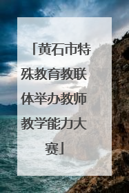 黄石市特殊教育教联体举办教师教学能力大赛