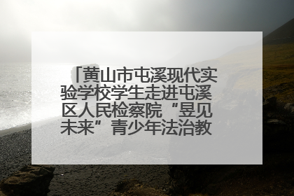 黄山市屯溪现代实验学校学生走进屯溪区人民检察院“昱见未来”青少年法治教育宣传基地