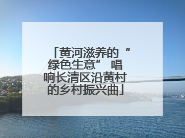 黄河滋养的“绿色生意” 唱响长清区沿黄村的乡村振兴曲