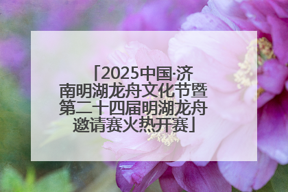 2025中国·济南明湖龙舟文化节暨第二十四届明湖龙舟邀请赛火热开赛