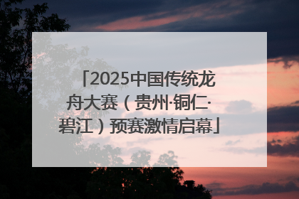 2025中国传统龙舟大赛（贵州·铜仁·碧江）预赛激情启幕