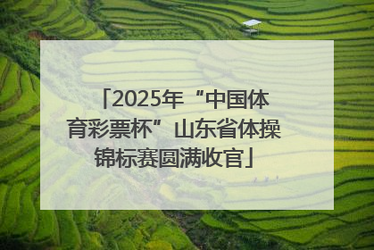 2025年“中国体育彩票杯”山东省体操锦标赛圆满收官