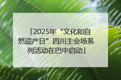 2025年“文化和自然遗产日”四川主会场系列活动在巴中启动