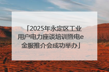 2025年永定区工业用户电力座谈培训暨电e金服推介会成功举办