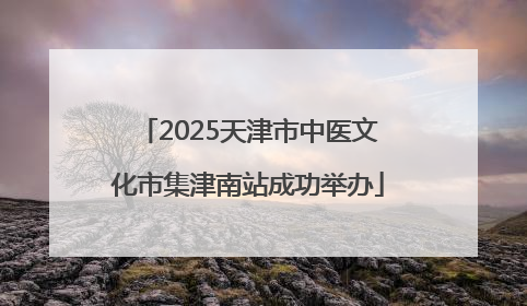 2025天津市中医文化市集津南站成功举办