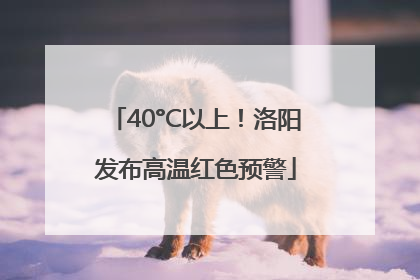 40°C以上！洛阳发布高温红色预警