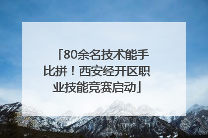 80余名技术能手比拼！西安经开区职业技能竞赛启动