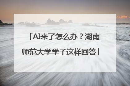 AI来了怎么办？湖南师范大学学子这样回答