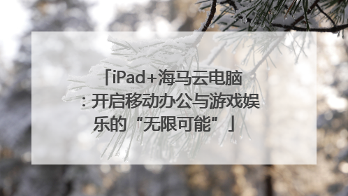 iPad+海马云电脑：开启移动办公与游戏娱乐的“无限可能”
